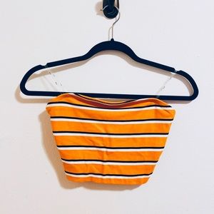 Iris Striped Crop Tube Top